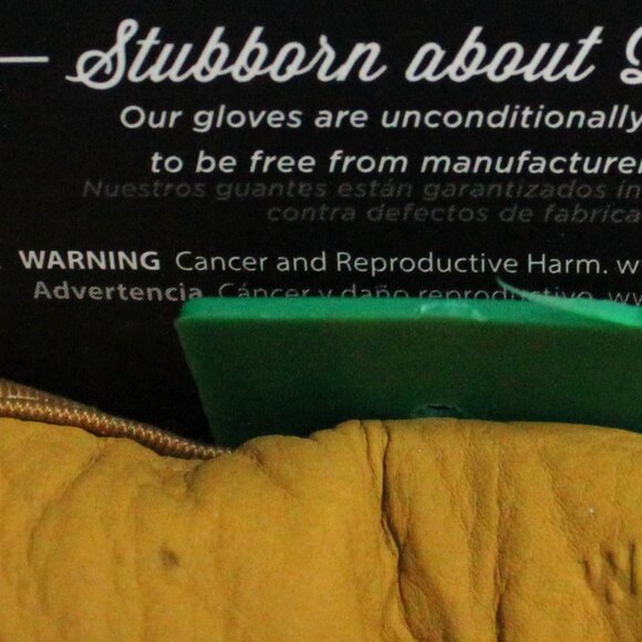 Wells Lamont Hydra Hyde Men's XL Grain/Split Leather Tan Elastic Wrist Gloves - Picture 6 of 7